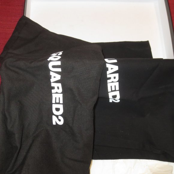 DSQUARED2 Black Satin Metal High Heel Platform Sandals - Picture 8 of 10